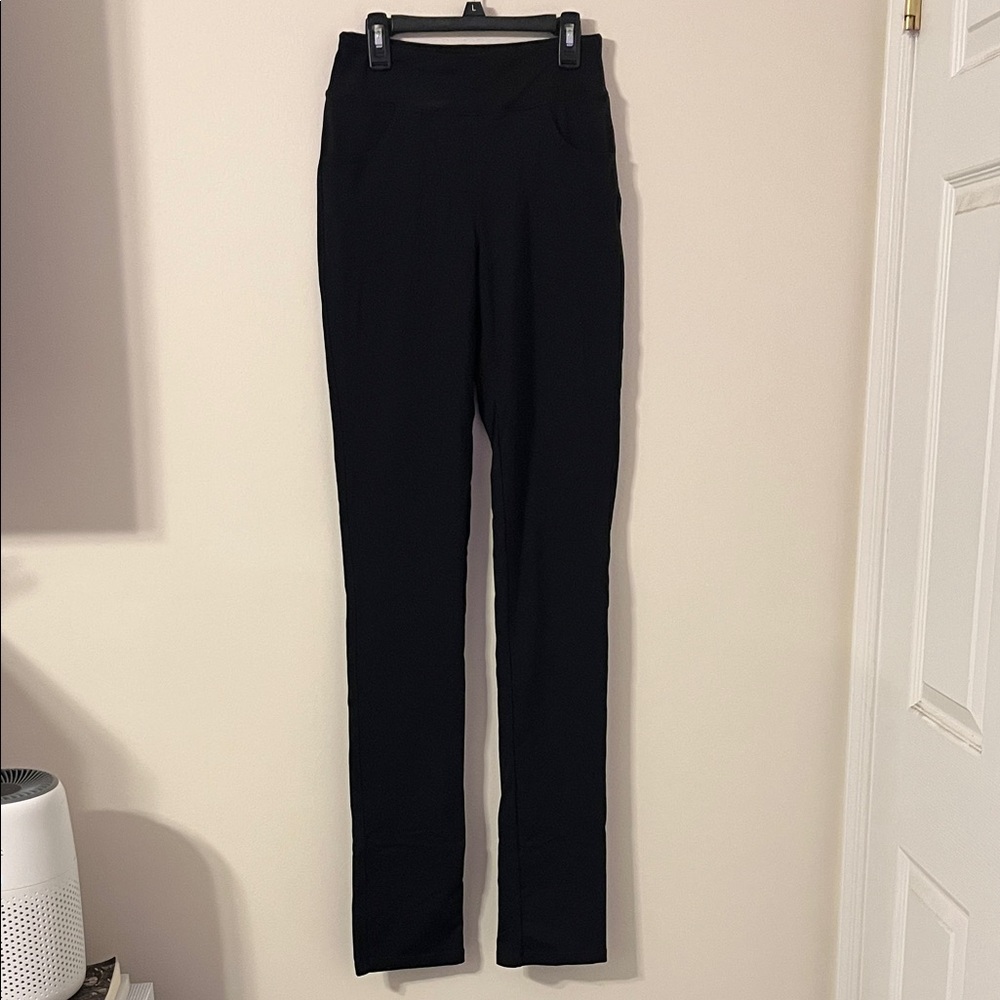 Elegant Black Tall Women's Straight Leg Pants